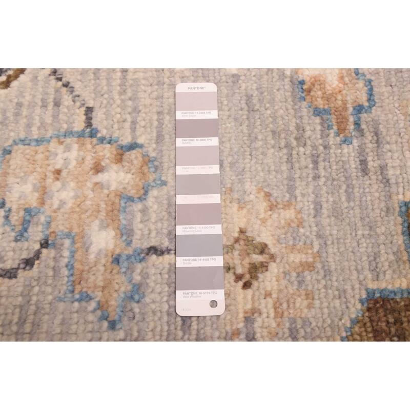 ECARPETGALLERY Hand-knotted Jules Serapi Light Grey Wool Rug - 7'10 x 9'11