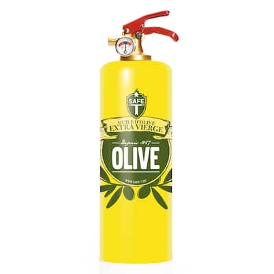 SAFE-T Design Fire Extinguisher - OLIVE