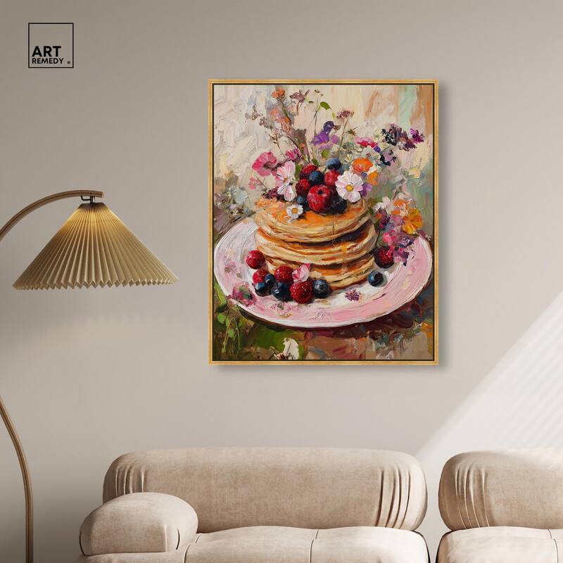 Raspberry Pancakes II Canvas by Art Remedy