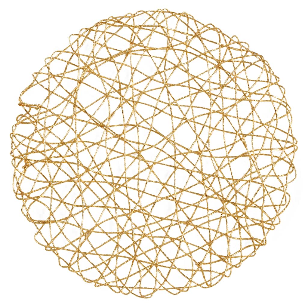 Round Placemats With Wire Nest Design (Set of 4)
