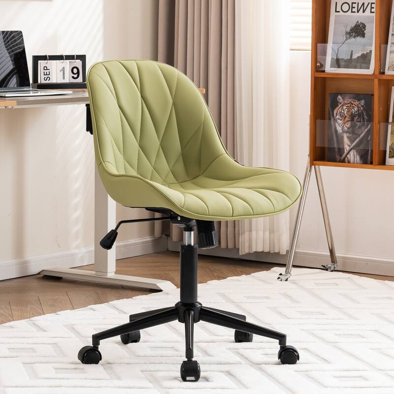 Home Office Desk Chairs with Wheels Rolling Task Computer Chair - Avocado Green
