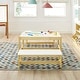 preview thumbnail 7 of 5, MUSEHOMEINC Wooden 3 In 1 Kids Toddlers Activity Play Table and Bench Chair Set - 35.43 x 21.02 x 19.02 inches