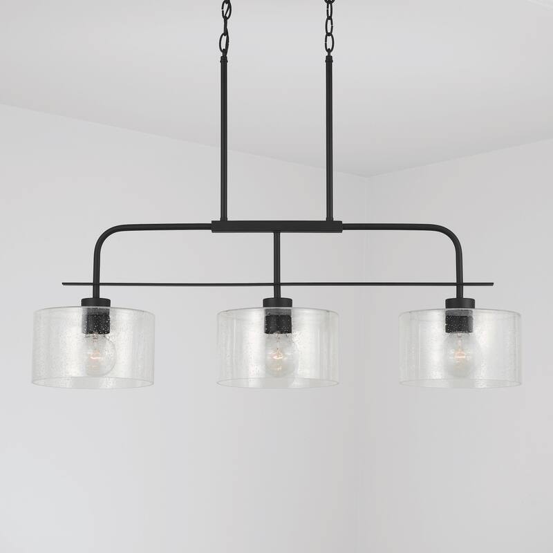 Jake 3-light Linear Island Fixture/ Chandelier