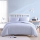 Poppy & Fritz Oxford Stripe Cotton Blue Duvet Cover Set - King - 3 Piece
