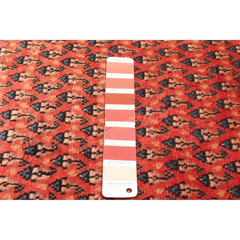 ECARPETGALLERY Hand-knotted Andelz Red Wool Rug - 3'3 x 4'6