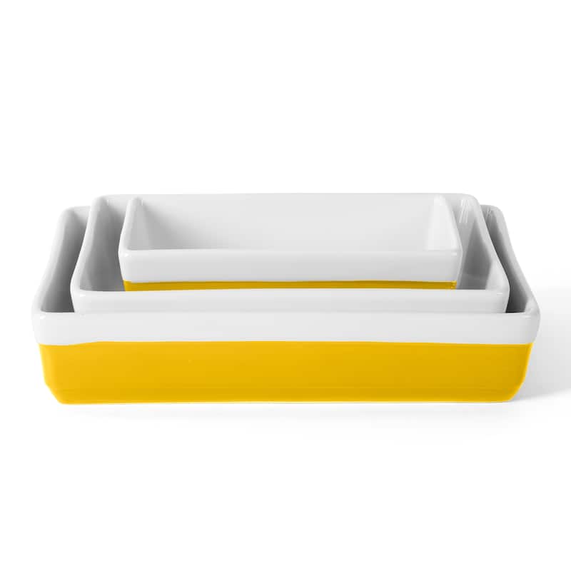Martha Stewart 3 Piece Ceremic Bakeware Baker Set