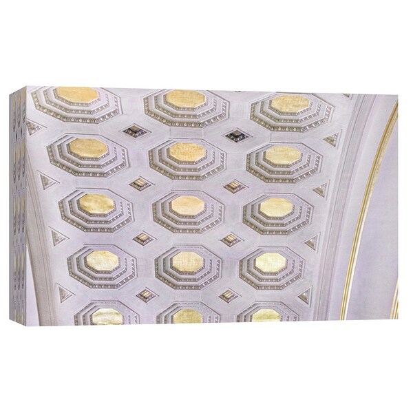 PTM Images 9-103804 PTM Canvas Collection 8" x 10" - "Union Station Ceiling Detail 4" Giclee Buildings and Landmarks Art Print