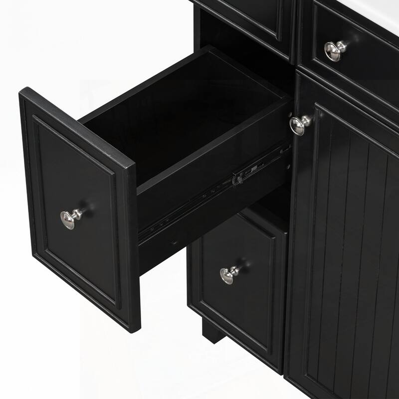 24-Inch Bathroom Vanity Cabinet with Ceramic Sink