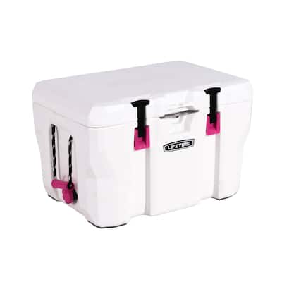 Lifetime, Cooler 55 Quart Wasatch White and Pink