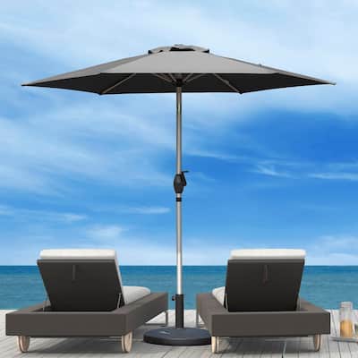 7.5FT Patio Umbrella,Outdoor Table Umbrella with Push Button Tilt and Crank,UV Protection Waterproof Market Sun Umbrella