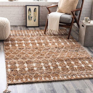 Parvi Handmade Outdoor Safe Boho Recycled PET Area Rug