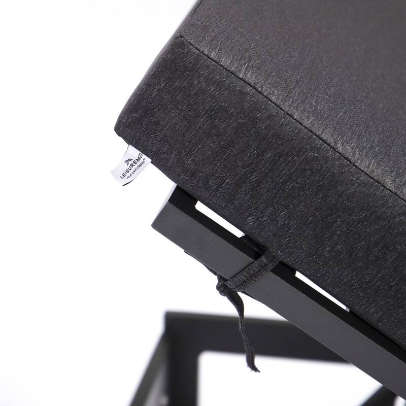 Chelsea Heavy-Duty Aluminum Outdoor Chaise Lounge with Machine-Washable Fade-Resistant Cushions, Lay-Flat Design