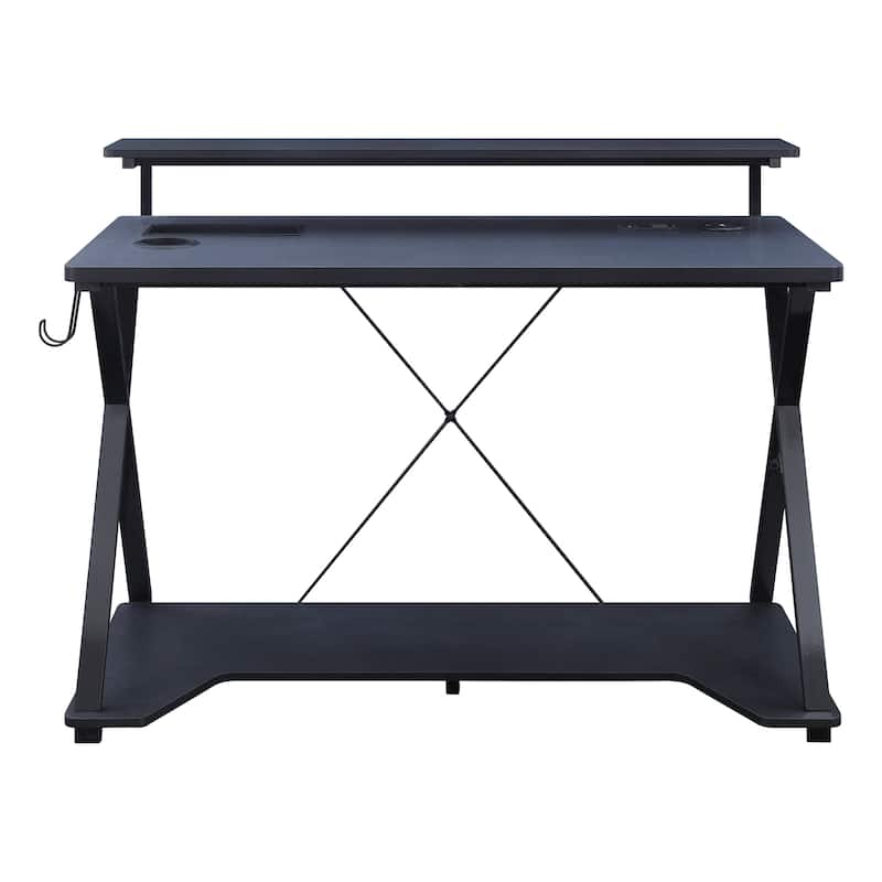 Checkpoint Ghost Battlestation Gaming Desk with RGB LED Lights