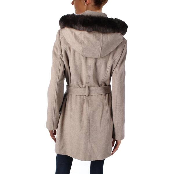 Shop Ellen Tracy Womens Trench Coat Winter Wool Overstock 19787059