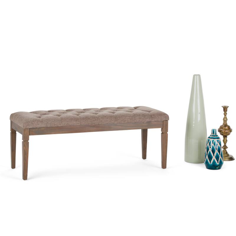 WYNDENHALL Hopewell 48 inch Wide Traditional Rectangle Ottoman Bench