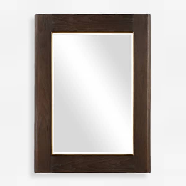 slide 2 of 5, Uttermost Catron Aged Walnut Mirror