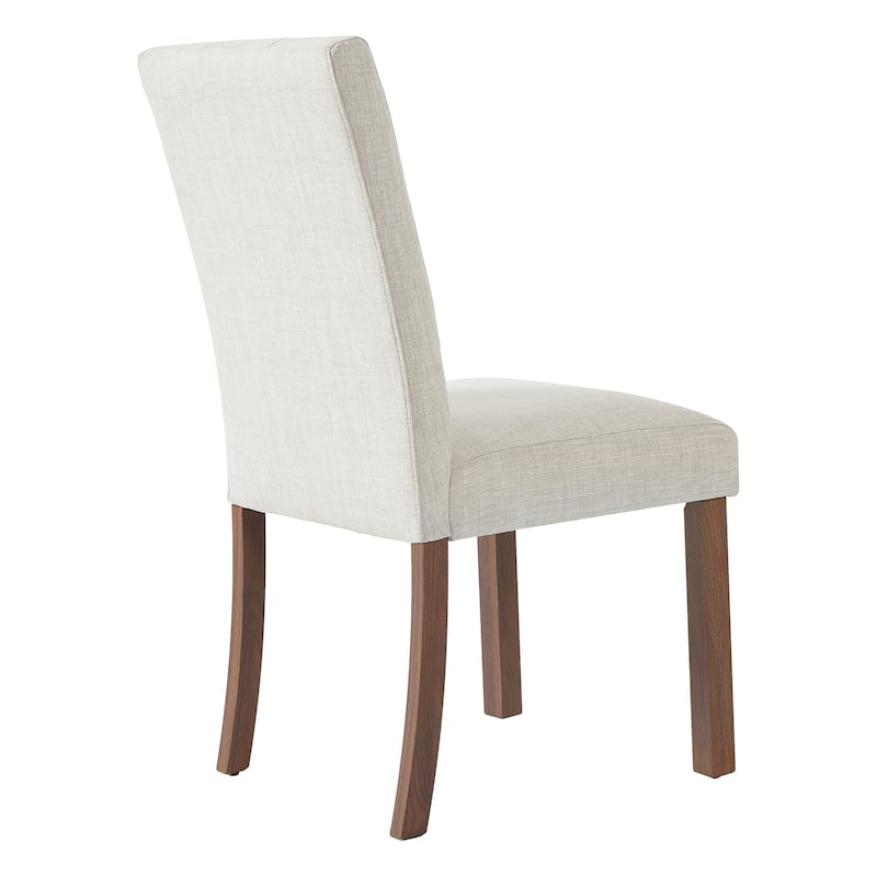 Wooden Dining Chairs Set Of 4,Modern Dining Room Chairs With Back, Fabric Kitchen Side Chairs With Wood Legs