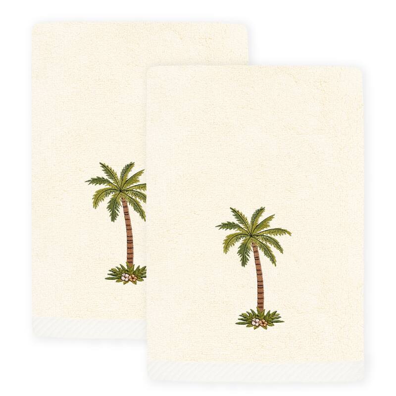 Authentic Hotel and Spa Turkish Cotton Palmera 2PC Fingertip Towel Set