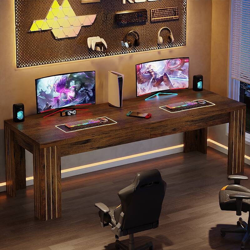 78.7-Inch Extra Long Computer Desk for 2 Person