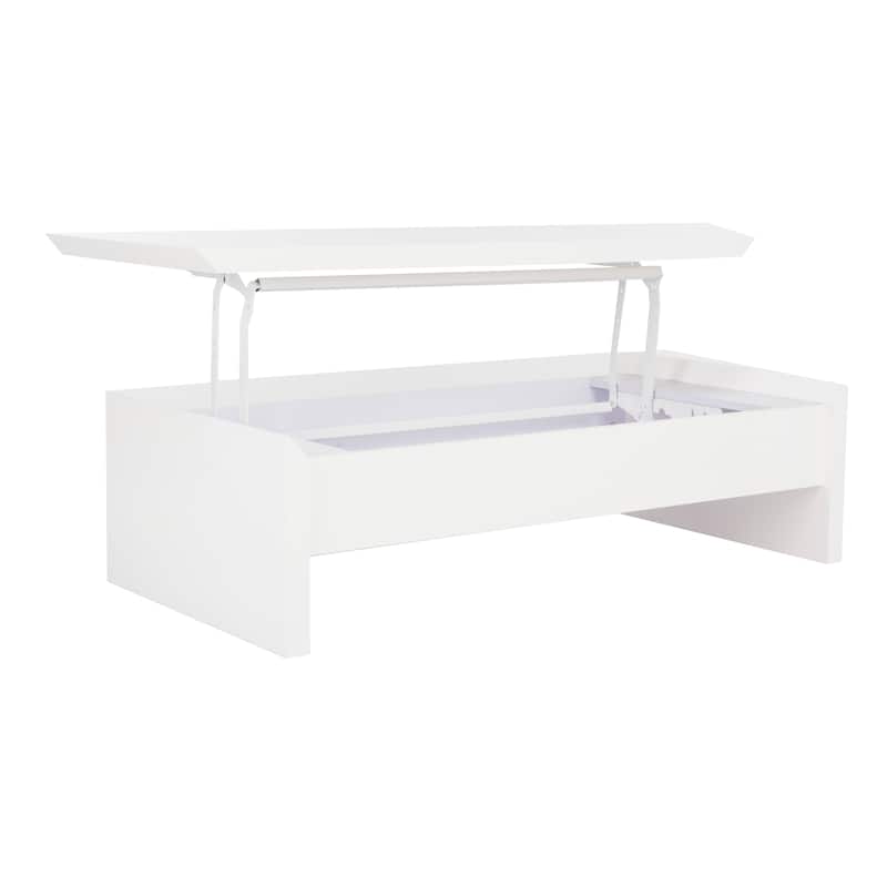 SAFAVIEH Kinsley White Lift-Top Coffee Table - 47.2" x 23.6" x 13.4"
