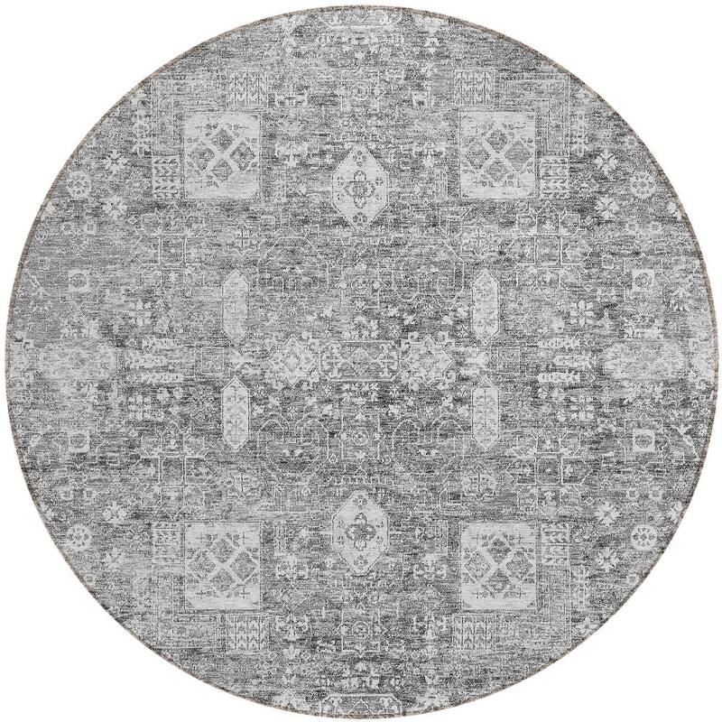 HomeRoots Oriental Transitional Rectangle Outdoor Rug