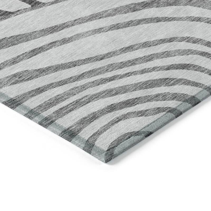 HomeRoots Abstract Transitional Rectangle Outdoor Rug