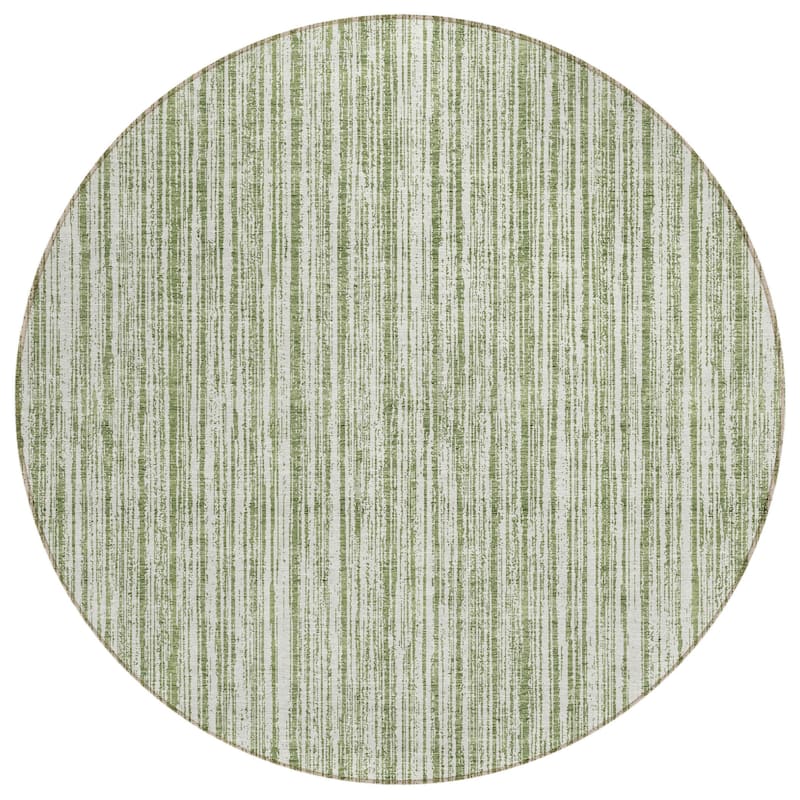 HomeRoots Striped Transitional Rectangle Outdoor Rug
