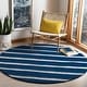 preview thumbnail 11 of 47, Martha Stewart by SAFAVIEH Chalk Stripe Wool/ Viscose Rug
