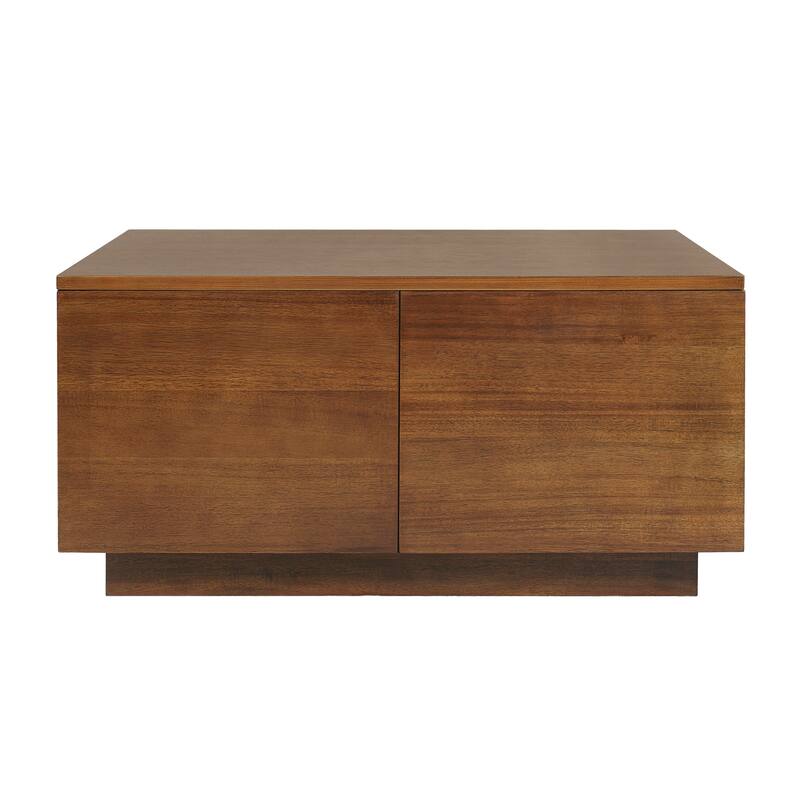 33.25" Square Coffee Table with 4 Drawers