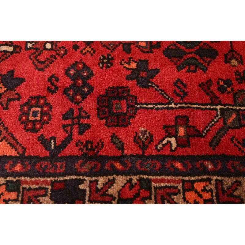 ECARPETGALLERY Hand-knotted Andelz Red Wool Rug - 3'3 x 6'0