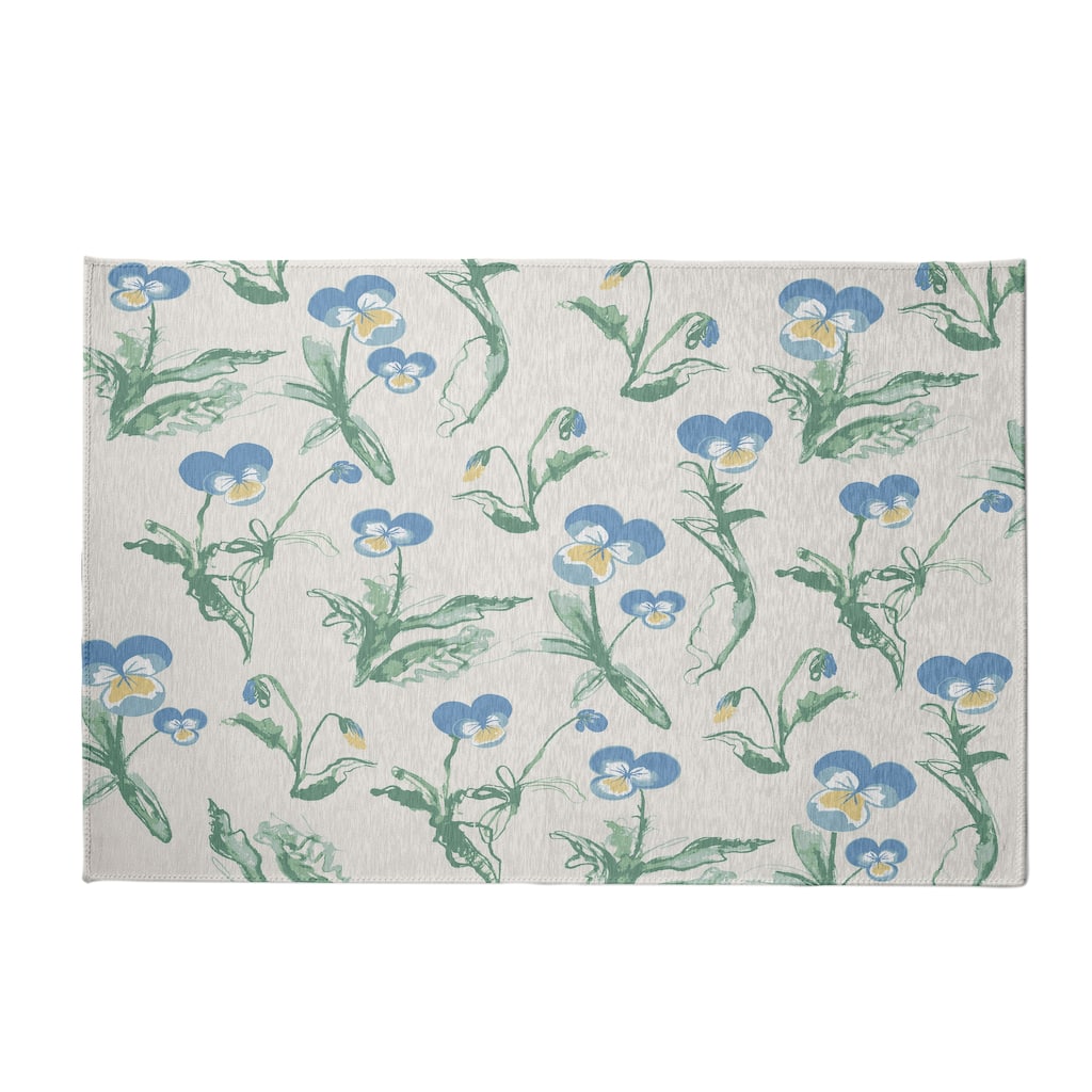 Bunch of Pansies Rug
