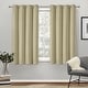 preview thumbnail 17 of 68, ATI Home Academy Total Blackout Grommet Top Curtain Panel Pair 52x63 - Linen