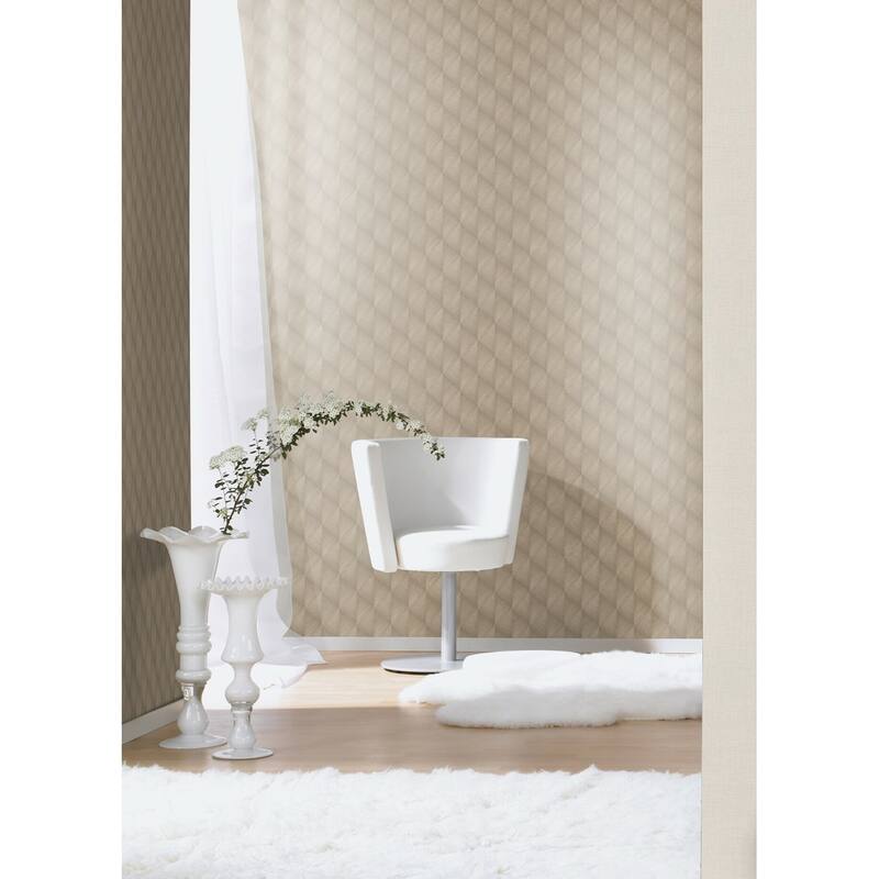 Advantage Miro Brown Geo Wallpaper