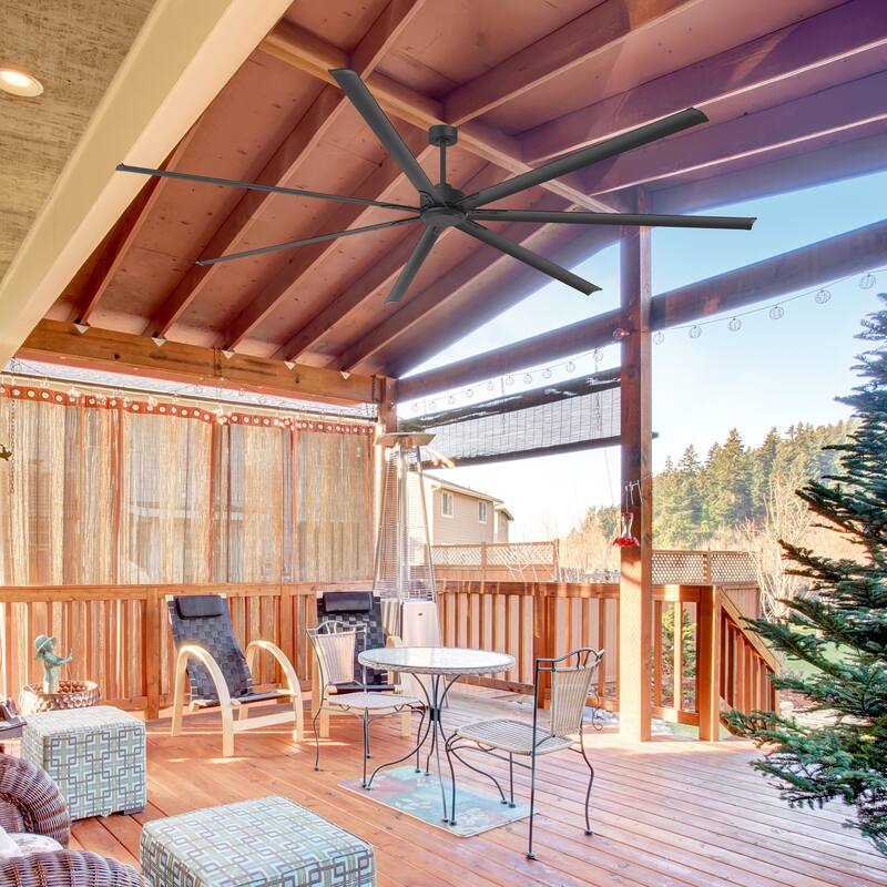 72"/84"/96"/120"/144" Extra Larger HVLS Commercial Ceiling Fan with Remote and Aluminum Blades