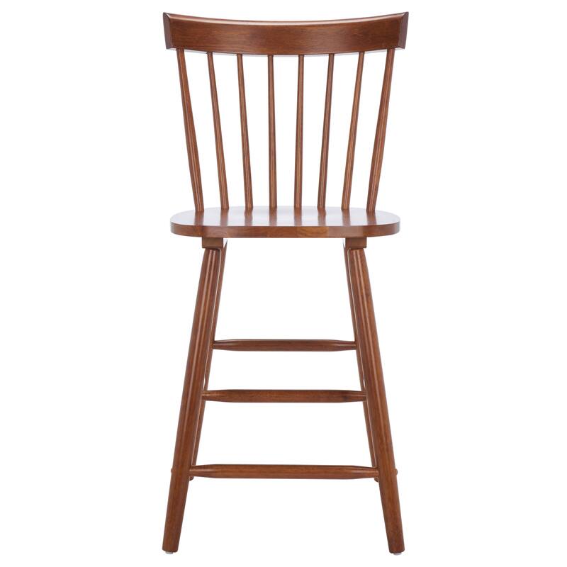 SAFAVIEH Biddie 24-inch Spindle Farmhouse Counter Stool (Set of 2) - 20" W x 21" D x 39" H - 20"W x 21"D x 39"H