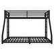 preview thumbnail 6 of 9, Twin XL over Queen Size Metal Bunk Bed with Space-Saving Design and Ladder for Teens