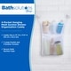 preview thumbnail 2 of 3, Kenney 4-Pocket Hanging Mesh Suction Shower Organization Caddy - White - 13" W x 17.5" H