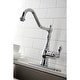 preview thumbnail 2 of 20, American Classic Single-Handle Kitchen Faucet with Brass Sprayer