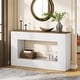preview thumbnail 18 of 32, Modern Console Table, 55-Inch Wood Entryway Table with Storage