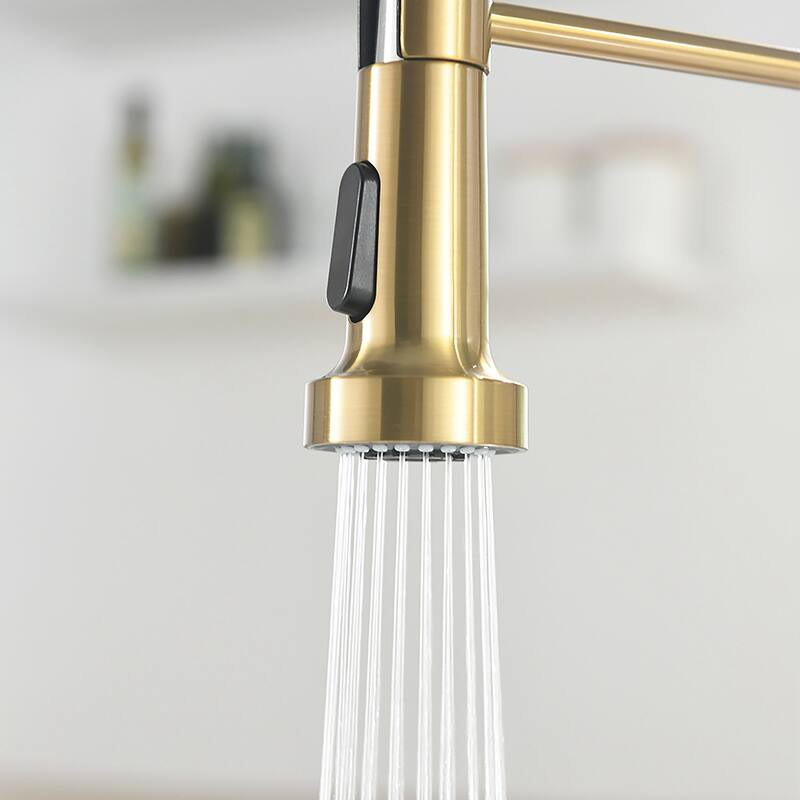 Touchless Stainless Steel 2-Function Pull-out Kitchen Sink Faucet