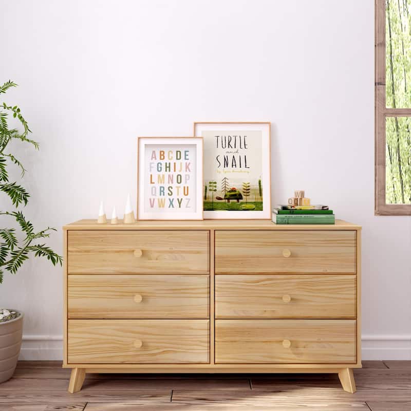 Max and Lily Solid Wood 6-Drawer Dresser