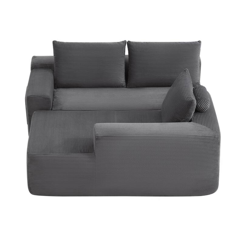 105" Cloud Sectional Couch with L-Shape Chaise,Modern Modular Sofa with Deep Seat, Upholstered Couches for Living Room