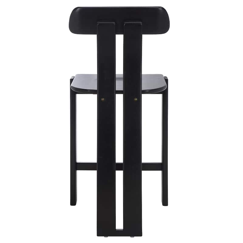 SAFAVIEH Home Cayde Wood Counter Stool - 19"W x 19"D x 40"H