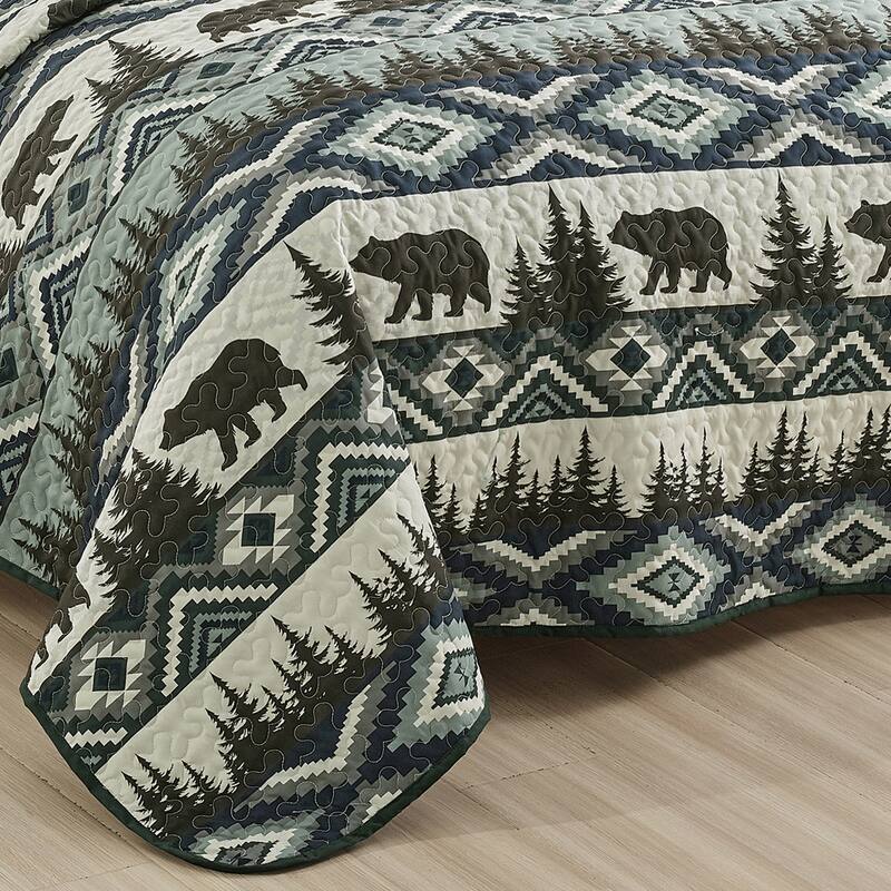 Bear Claw 3 Piece Bedspread