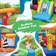 preview thumbnail 5 of 8, Gymax Train-Themed Inflatable Bounce Castle Kids Bouncer w/ Ocean
