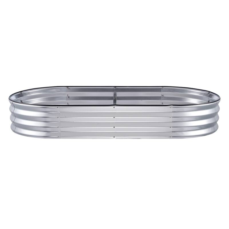 Customizable Raised Garden Bed with Gloves, Safety Edging for Drainage