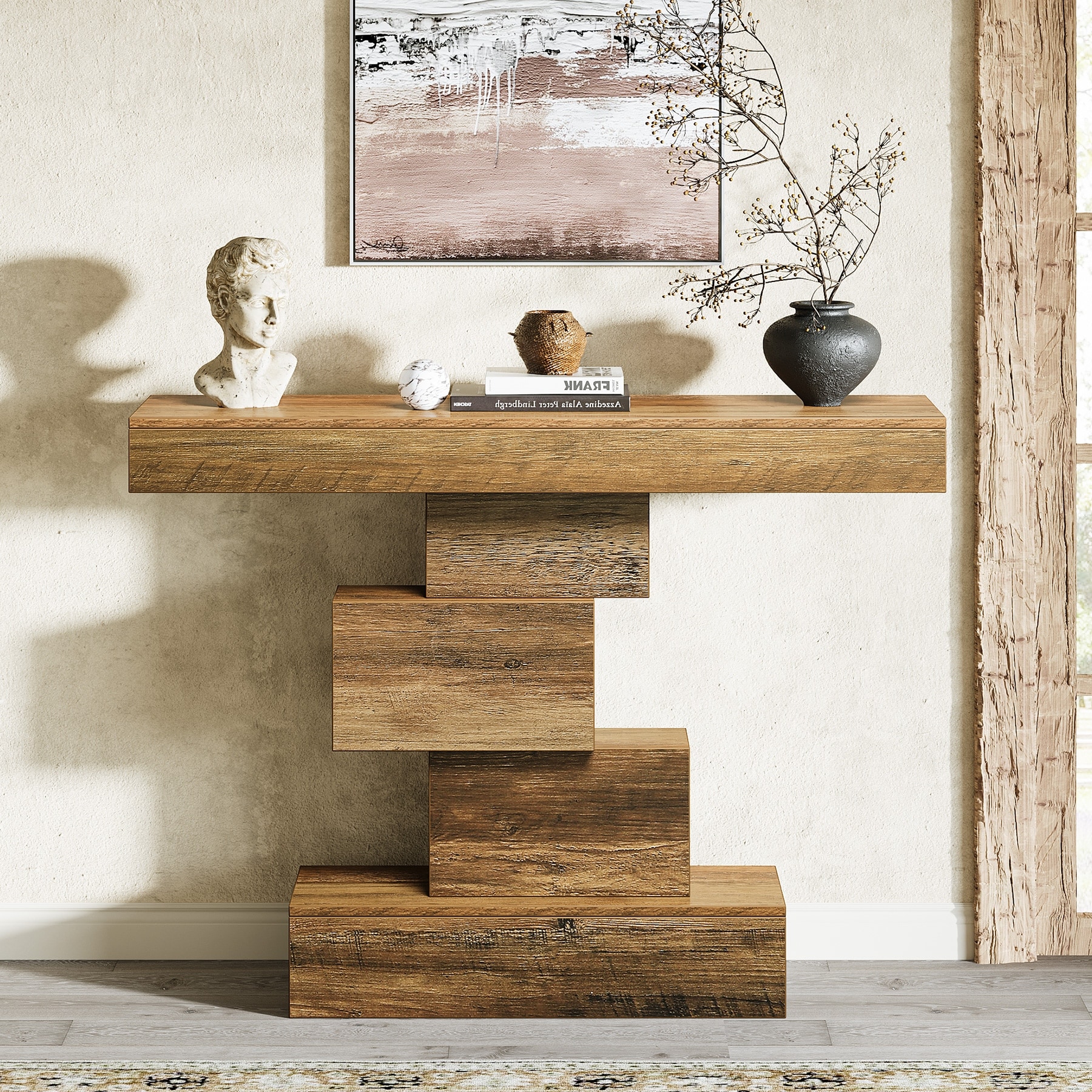 42.5 Inch Modern Narrow Console Sofa Table for Living Room - 11.8"D x 42.5"W x 31.5"H