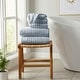 preview thumbnail 4 of 150, Linery & Co. Combed Cotton Bath Towel Set 6 Piece Set - Light Blue