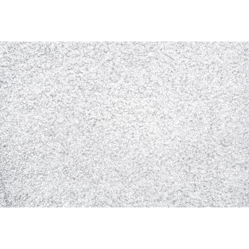 Modern Style 4pc Bed Dresser Mirror Nightstand Set Squared Legs Silver Handles Light Gray Finish Bedroom Furniture