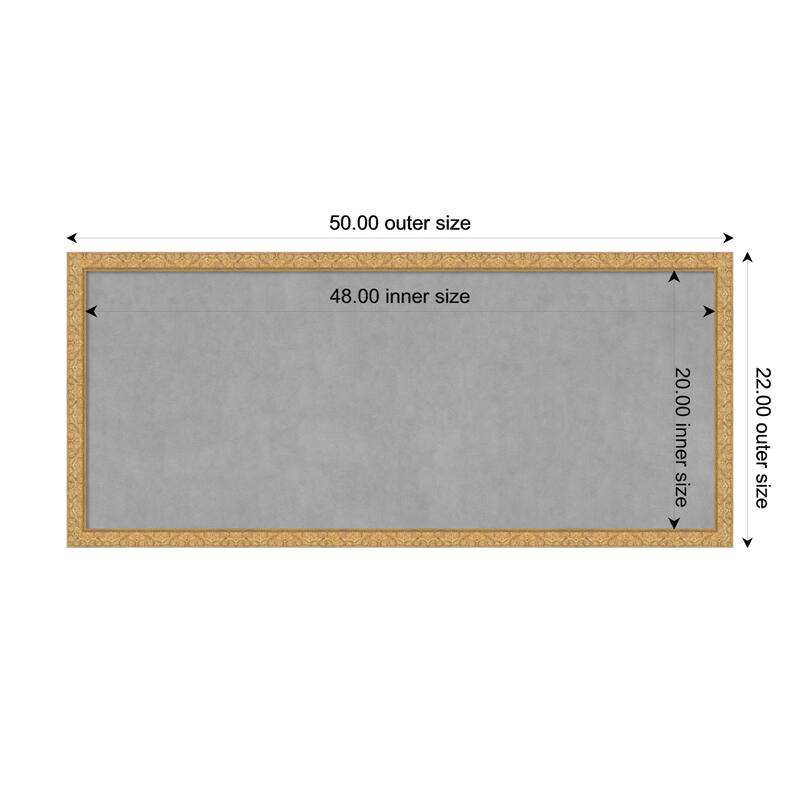 Amanti Art Lila Gold Framed - 50 x 22 in - Lila Gold